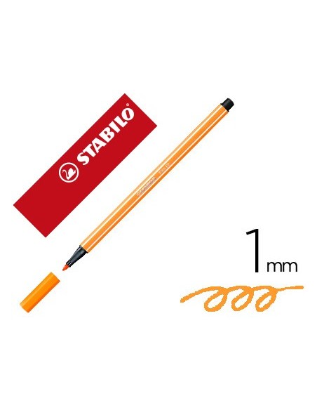 Rotulador stabilo acuarelable pen 68 naranja...