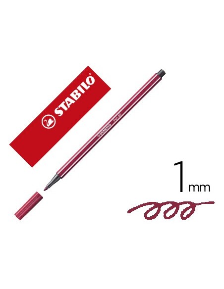 Rotulador stabilo acuarelable pen 68 purpura...