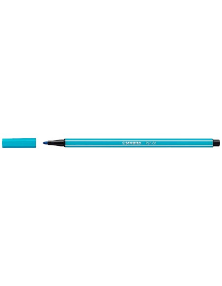 Rotulador stabilo acuarelable pen 68 azul cobalto punta gruesa 1mm