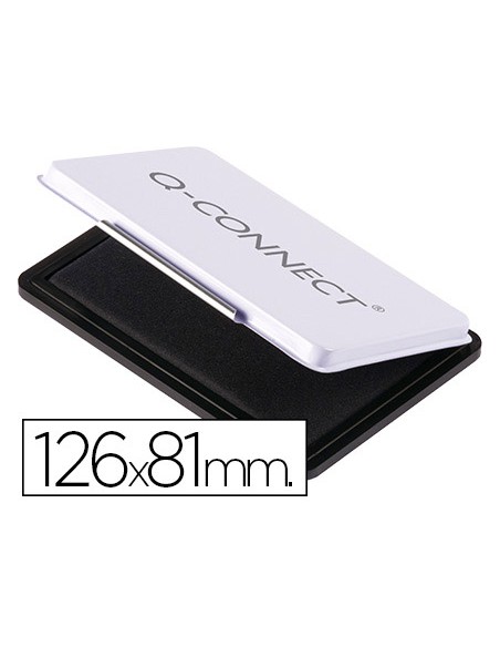 Tampon q-connect nº1 126x81 mm negro