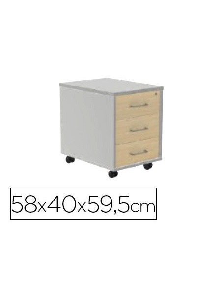 Cajonera rocada con tres cajones serie store...