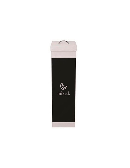 Contenedor papelera reciclaje paperflow con tapa poliestireno para residuos organicos 60 l 76x36,3x26,3
