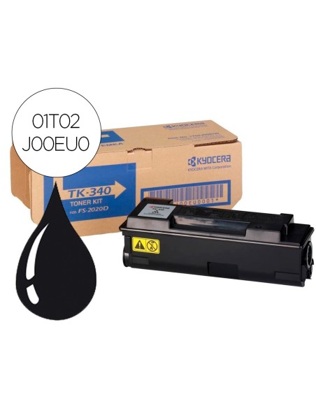 Toner kyocera tk340 laser fs2020dn negro 12000 pag