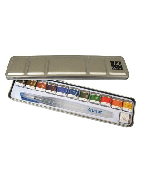 Acuarela artist start caja metal 12 colores...