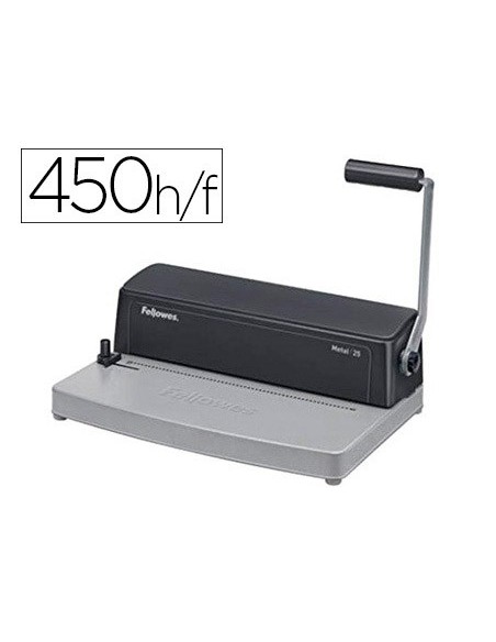 Encuadernadora para espiral fellowes metal 25...