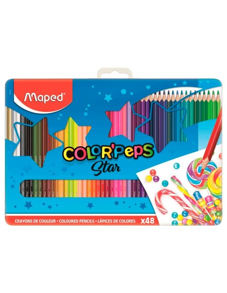 Lapices de colores maped color peps caja...