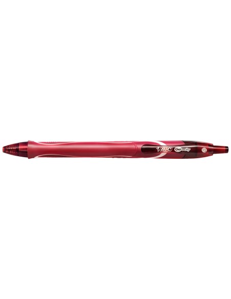 Boligrafo bic gelocity quick dry retractil tinta gel rojo punta de 0,7 mm