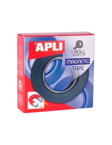 Cinta adhesiva apli magnetica 19mm x 1m