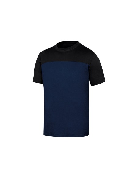 Camiseta de algodon deltaplus color azul/negro...