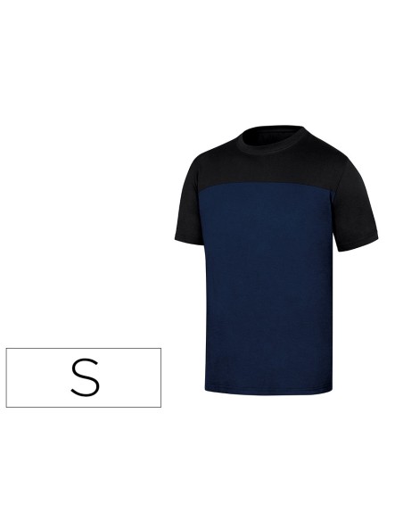 Camiseta de algodon deltaplus color azul/negro...
