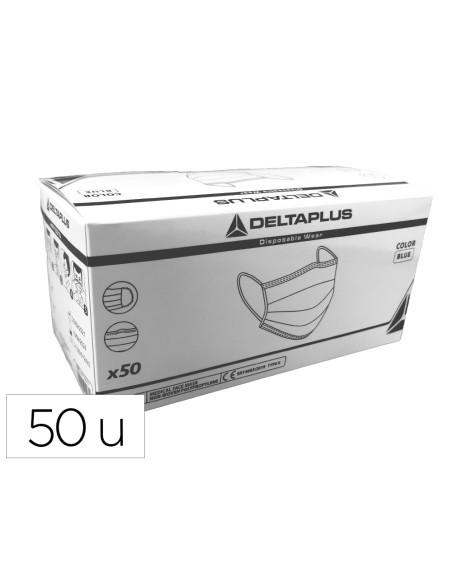 Mascarilla facial higienica desechable 3 capas...