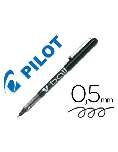 Rotulador pilot roller v-ball negro 0.5 mm
