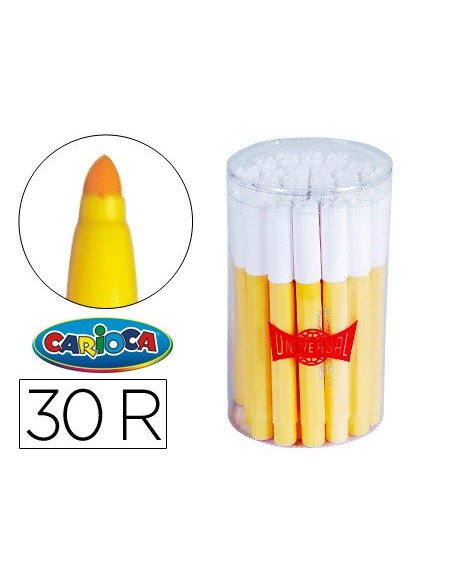 Rotulador carioca jumbo amarillo punta gruesa...