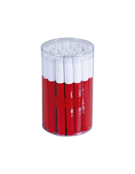 Rotulador carioca jumbo rojo punta gruesa bote...