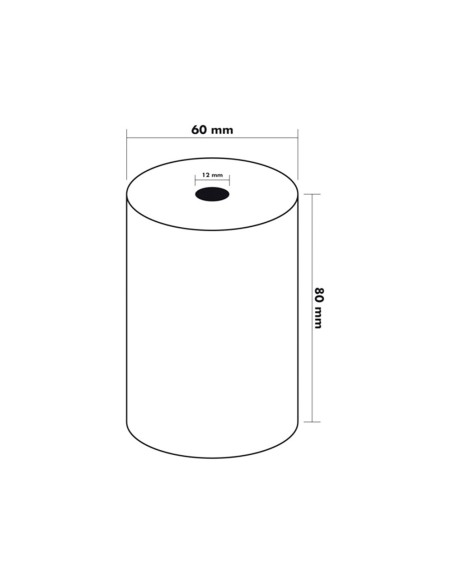 Rollo sumadora termico q-connect 80 mm ancho x...