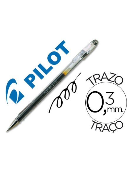 Boligrafo pilot g-1 negro tinta gel
