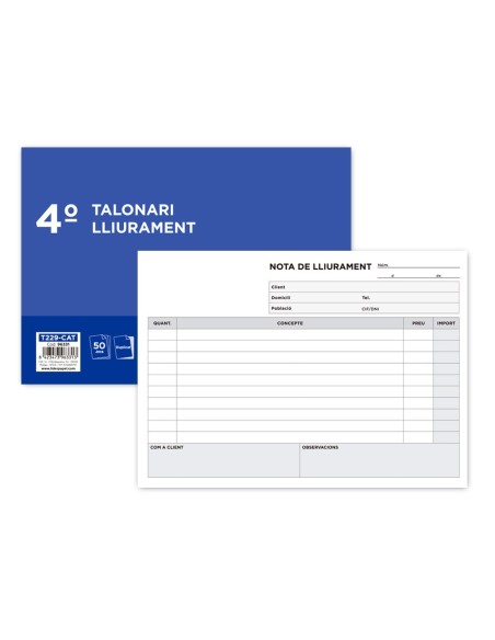 Talonario liderpapel entregas cuarto original y...