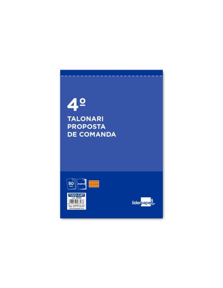 Talonario liderpapel pedidos cuarto original y...