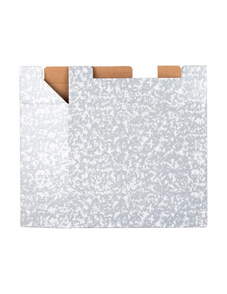 Caja archivador liderpapel classic red cuarto gris