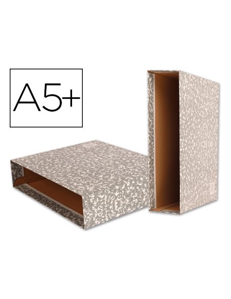 Caja archivador liderpapel classic red cuarto gris