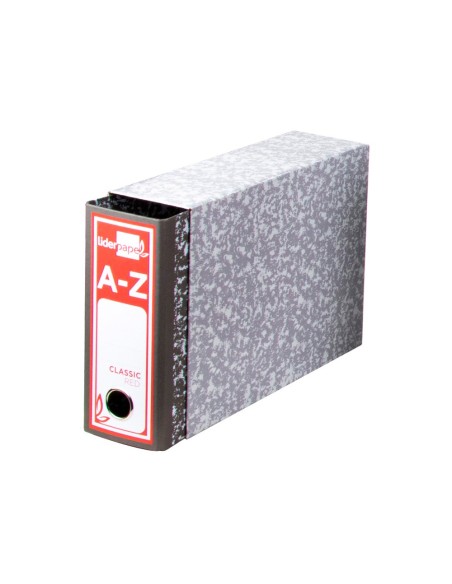 Caja archivador liderpapel classic red cuarto...