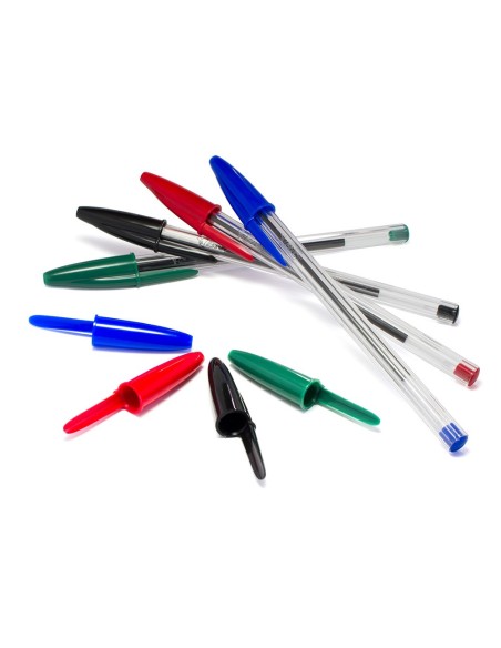 Boligrafo bic cristal original tinta roja unidad