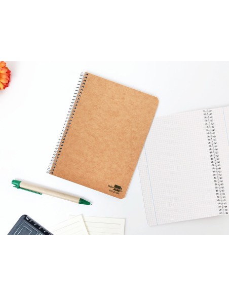 Cuaderno espiral liderpapel cuarto ecouse tapa...