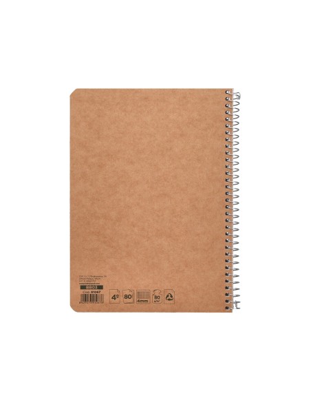 Cuaderno espiral liderpapel cuarto ecouse tapa...