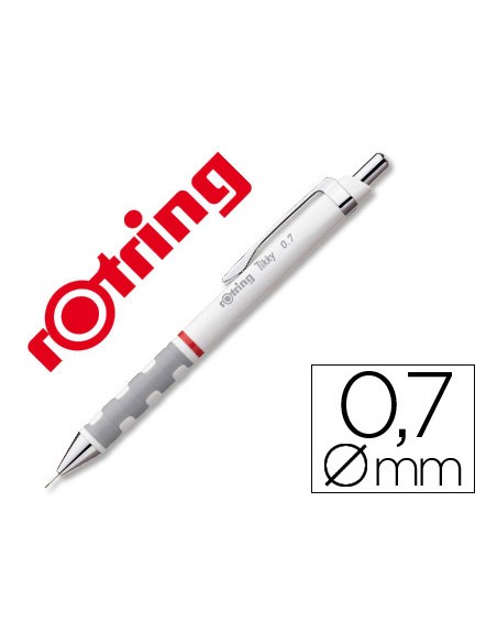 Portaminas rotring tikky 0,7 mm blanco