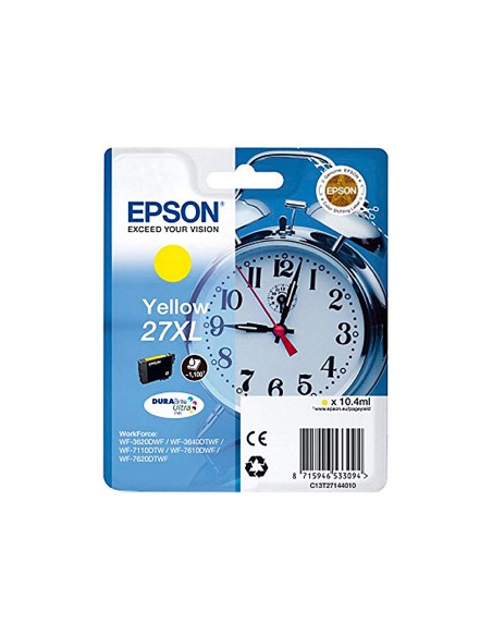 Ink-jet epson 27xl wf 3620 / 7110 / 7610 / 7620 amarillo 1.100 pag