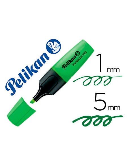 Rotulador pelikan fluorescente textmarker 490 verde