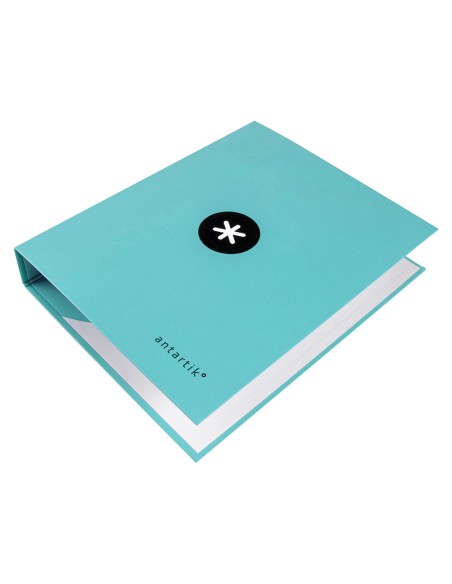 Carpeta 4 anillas 40 mm mixtas antartik a4 forrada color menta