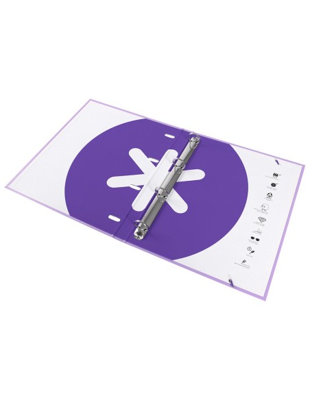 Carpeta con recambio antartik a4 cuadro 5mm...