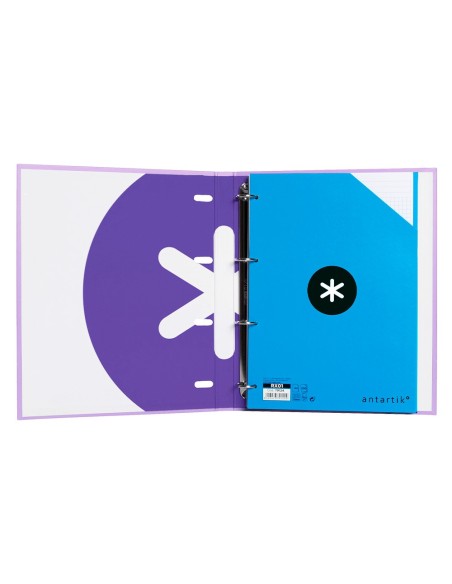 Carpeta con recambio antartik a4 cuadro 5mm...