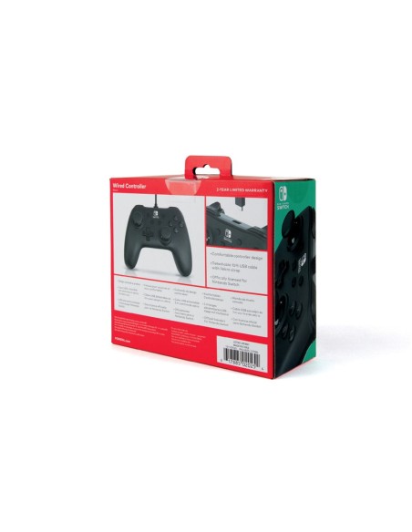 Mando power a con cable para nintendo switch negro