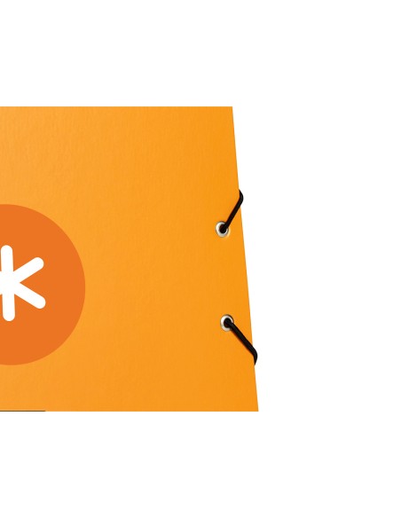 Carpeta antartik gomas a4 3 solapas carton forrado color mostaza