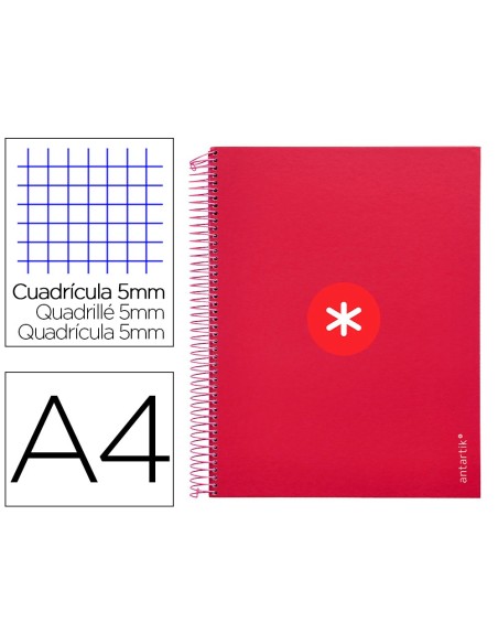 Cuaderno espiral a4 micro antartik tapa forrada...