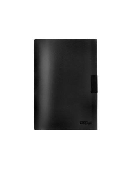 Carpeta beautone dossier pinza lateral 35365 polipropildin a4 negra 25 h. pinza desli-pack de 10 retractilado