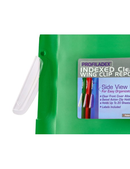 Carpeta beautone dossier pinza lateral 48383 polipropildin a4 verde pinza giratoria -pack de 10 retractilado