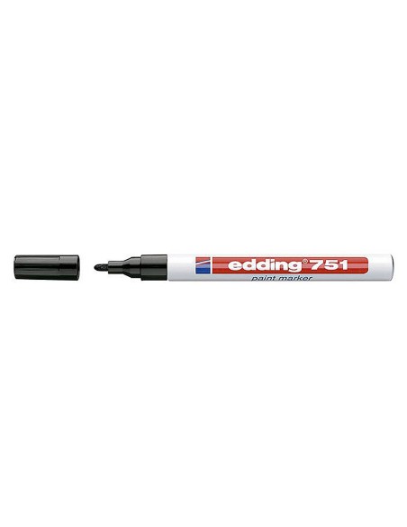 Rotulador edding punta fibra 751 negro punta...