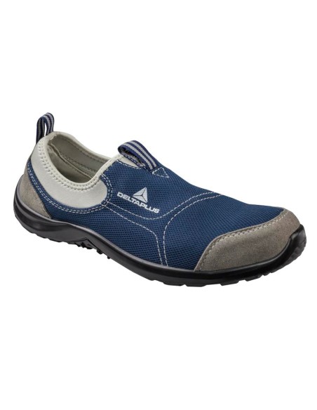 Zapatos de seguridad deltaplus de poliester y algodon con plantilla y puntera - color azul marino talla 45