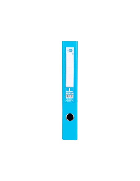 Archivador de palanca liderpapel folio documenta forrado pvc con rado lomo 52 mm celeste compresor metalico