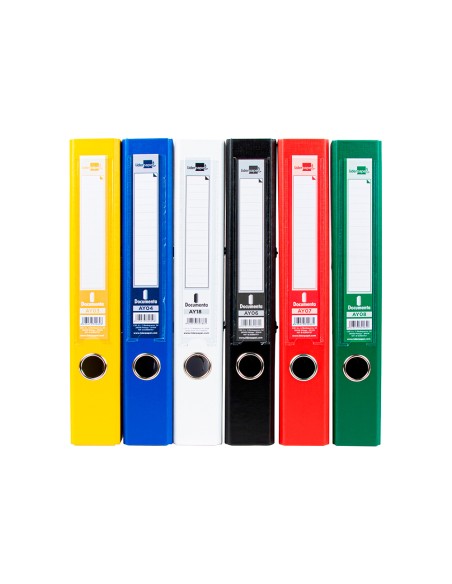Archivador de palanca liderpapel a4 documenta forrado pvc con rado lomo 52 mm colores surtidos classic