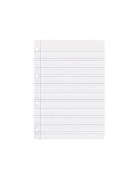 Recambio liderpapel a4 100 hojas 100 g/m2 rayado horizontal con margen 4 taladros