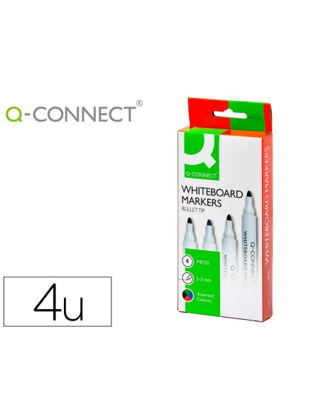 Rotulador q-connect pizarra blanca caja 4...