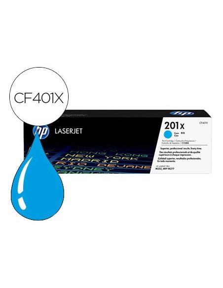 Toner hp 201x laserjet pro m252 / mfp m277 cian...