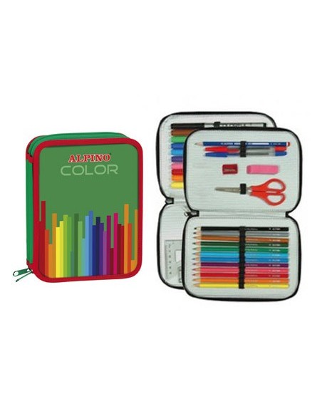 Plumier escolar alpino color pequeño doble...