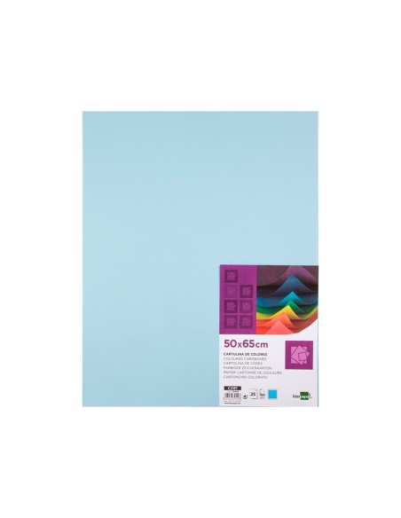 Cartulina liderpapel 50x65 cm 180g/m2 azul...