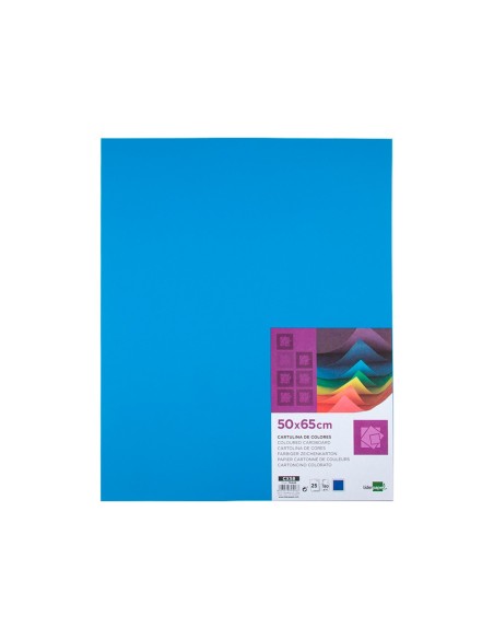 Cartulina liderpapel 50x65 cm 180g/m2 azul...
