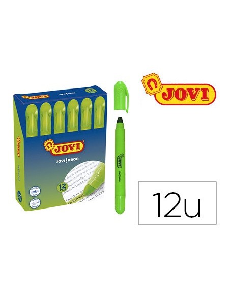 Marcador de cera gel jovi fluorescente verde...